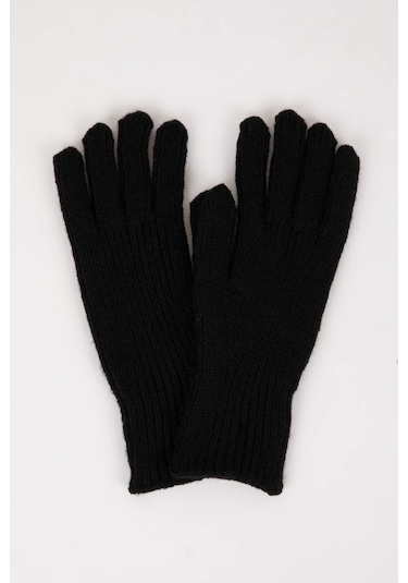 DeFacto Kadın Fonksiyonel Triko Eldiven C6839AX24WNBK23 Siyah