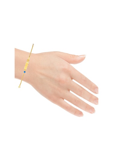 Cigold Taşlı Çocuk Bileklik 14 Ayar Altın 1.49 Gr Oa-c11203029258 Renkli Çok Renkli