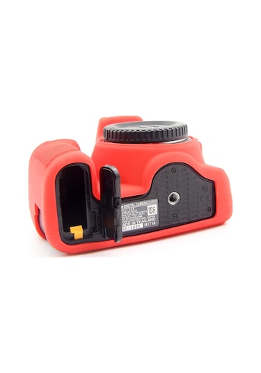Sanger Silikon Kılıf Nikon D3500 Uyumlu Kırmızı