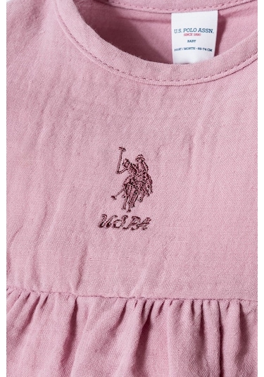 U.S. Polo Assn. U.s. Polo Assn Kız Bebek Elbise Lila-2524