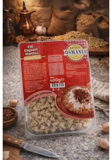 Kayseri Mantısı Etli 400 Gr Vakumlu