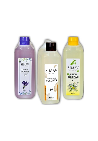 Simav Synaus Termal Sulu Kolonya Seti 3'lü 900  ML