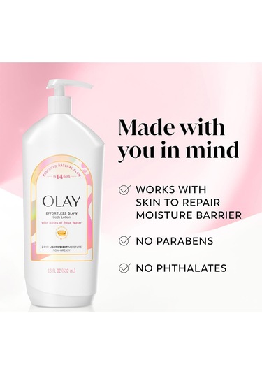 Olay Effortless Glow Gül Suyu Özlü Nemlendirici Vücut Losyonu 532ml