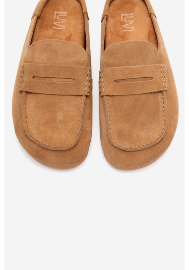 Prıva Toprak Süet Hakiki Deri Kadın Terlik Toprak