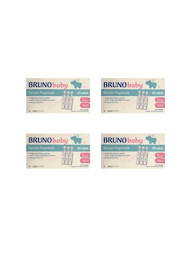 Bruno Baby 20 Flakon Serum Fizyolojik DaMLa 4 Adet