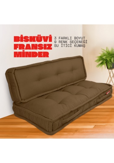 Xpermate Bisküvi Minder Petek Önü Fransız 60x120x14 Kahverengi