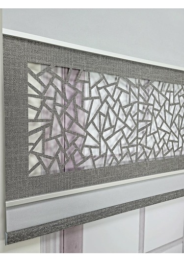 Yeni Nesil Çift Renk Lazer Stor Perde Mat Kalın Kumaşlı Renk Seçenekli Gri