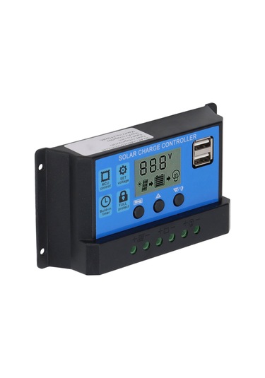 Shineyee 12v/24v Güneş Paneli Kontrol Cihazı, Lcd Ekranlı, Mppt Şarj, Çift Usb Çıkışı, 100a Güç Kapasitesi