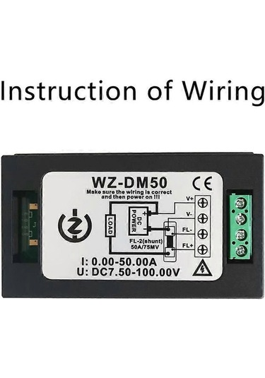 Motion Watt Paneli Ölçümü Metre Güneş Enerjisi Dijital Dc 5kw 50a 4'lü Fonksiyonlu - Lp