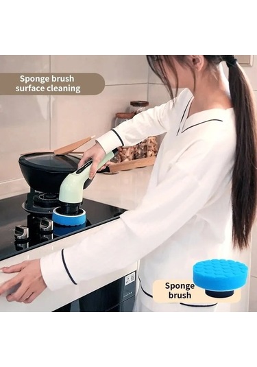 Createtech Temizleme Şekil. Kablosuz Gerici Fırçası Elektrikli Banyo Jw