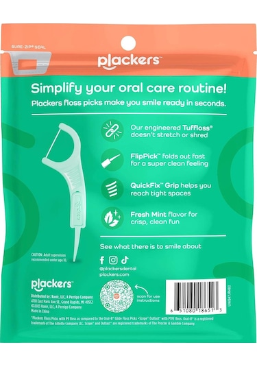 Plackers Micro Line Çatal Diş İpi Kürdanlı 150 Adet