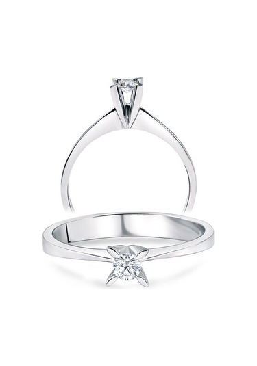 0.19Ct Tektaş Pırlanta Yüzük-14K