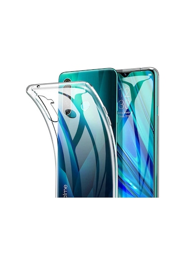 Realme 6 Kılıf Zore Süper Silikon Kapak Renksiz