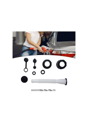 Suntek Matkap Beyaz Esnek Dökme Nozulu Ile Gaz Bidonu 1-takım