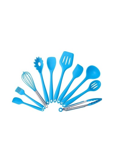 Novahub 10 Parçalı Kırmızı Silikon Mutfak Seti: Yapışmaz Pişirme Aletleri Kırmızı, Pratik Ve Dayanıklı Kırmızı