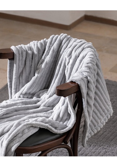 Corbeau Welsoft Düz Tv Battaniye - Gri 8684427293102 Gri