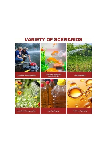 Boatshop1 1 Takım Elektrikli Matkap Su Pompası Yeni Güncellenmiş Taşınabilir Hızlı Su Çıkarma Ev Dış Mekan Şarj Edilebilir