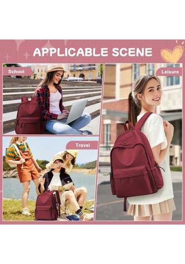 Honeybeeshop Siyah Büyük Kapasiteli Kadın Seyahat Sırt Çantası Hafif Uzay Temalı Çoklu Cep Ideal Siyah