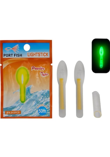 Portfish Ligt Stick Fosfor Topuz Kafa Işıldak Çiftli ( 4.5x3.7 mm