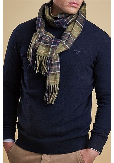Barbour Unisex Tartan Yün Atkı (%100 Lambswool) Tn11 Classic Tart 1-Tn11 Classic Tartan