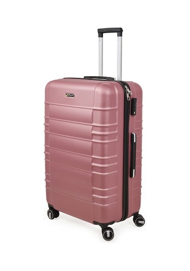 Hoffmanns Travel Star Büyük Boy Abs Valiz - Gülkurusu - 76x52x30 Cm Gülkurusu