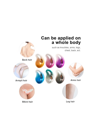 Moveevo Degrade Buzlu Cam Tüy Alma Cihazı Tam Vücut Ağrısız Tüy Alma Bayan Tüy Alma Cihazı Mavi