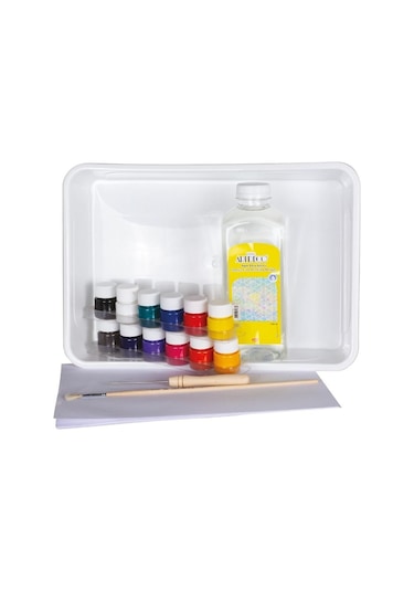 Artdeco Ebru Başlangıç Seti 12 Renk X15ml Damlalıklı Şişe LV-Y-016-ES7