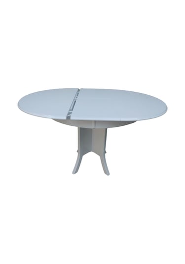 Bengimobilya Masa Baba Kutu Ayak Parlak Beyaz Model Boya 90 Cm Tabla Açılır It