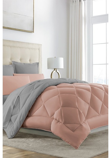 Alla Turca Çift Taraflı Lux Uyku Seti - Tek Kişilik Özel Çantalı Pudra-gri