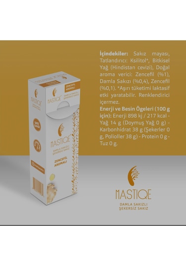 Zencefil Aromalı Sakız 20g X 2 Adet