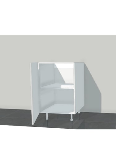 50 Cm Tek Kapak Mutfak Alt Dolabı