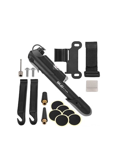 Youmex Gıyo Gp-41s 120psı Bisiklet Pompası Seti: Manuel, Basınç Göstergeli, Tamir Aksesuarları Ve Fren Çıkartıcı İçerir