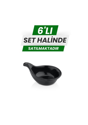 Alezy 520 Göreme Melamin Termostar Kaşık Sosluk 10 Cm Siyah