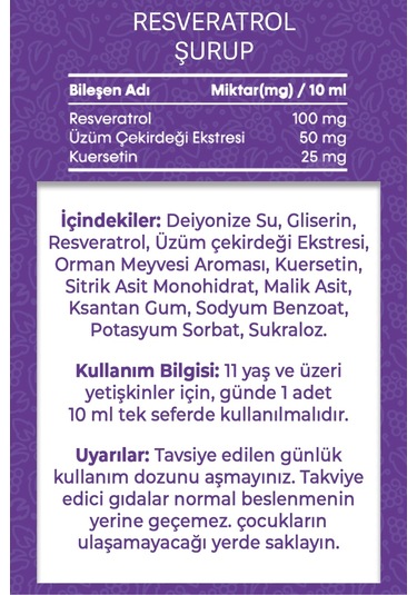 Vitisfera Resveratrol Aile Paketi 2 Shot + 2 Şurup