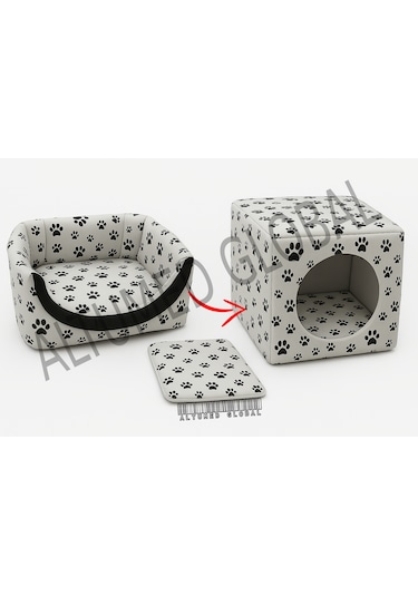 3 Fonksiyonlu Kedi Evi