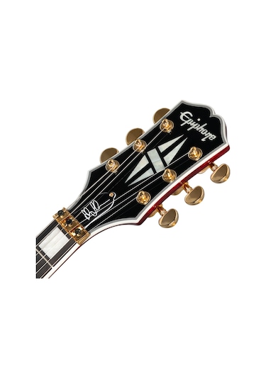 Epiphone Alex Lifeson Les Paul Custom Axcess Elektro Gitar Ruby