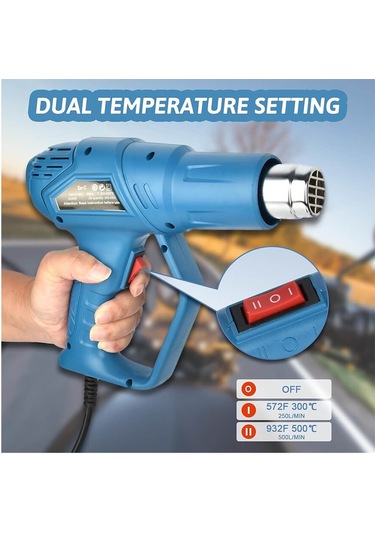 Tograt TGR-101 Profesyonel 2000 W Sıcak Hava Tabancası ( 2 Kademeli ) Yx6