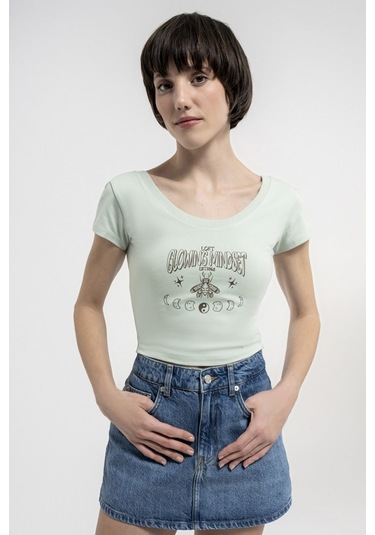 Loft Crop Kadın Tişört Lf2035279