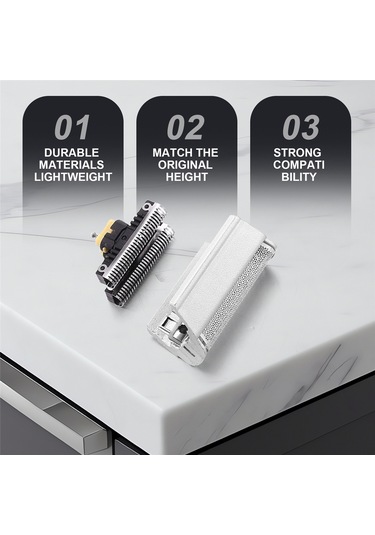 Xiaaokeji Braun Tıraş Makinesi 31s 31b 5000 6000 Serisi 3 İçin Kombine Makas Bıçağı Başlığı