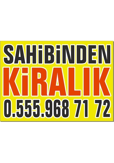 Satılık Kiralık Brandası Pankart Basımı Ilan Afiş Dijital Baskısı