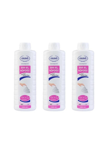 Ersağ Hoş Koku Sıvı El Köpüğü 1 L x 3