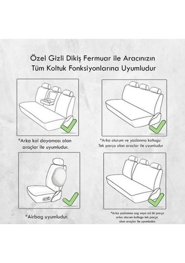 Fiat Albea Koltuk Minder Ortopedik Cepli Araç Ve Kılıf Seti Tam Uyumlu,siyah Renk