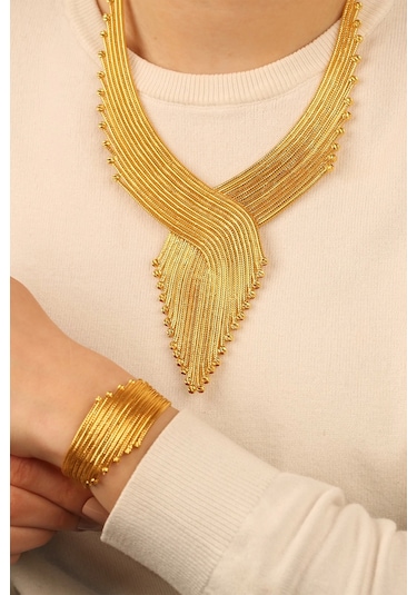 Çgkmücevherat Kalze Dorikalı Altın Set Klzst13