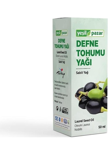 Yeşil Pazar Defne Tohumu Yağı 50 ML