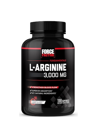 Force Factor L-arginine Nitric Oxide 3000mg, 3g, 150 Capsules
