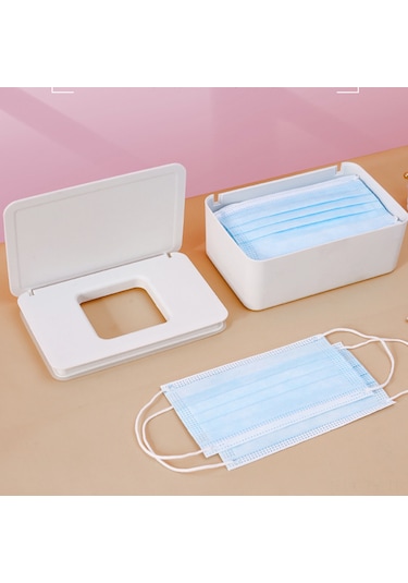 Teltree Pratik Pp Saklama Kutusu - Büyük Kapasiteli, Toz Geçirmez, Taşınabilir 18.5x12.2x7cm Pembe