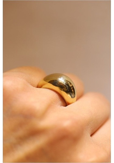 Yenigün Kuyumculuk 14 Ayar Altın Düz Bombe Yüzük Yzk25103