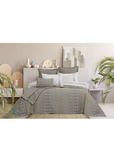 Loren 8 Parça Çift Kişilik Çeyiz Seti Gri 240 X 260 Cm Gri