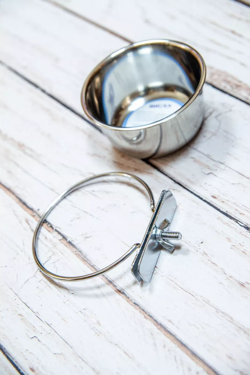 Zootovary Hayvanlar İçin Metal Asılı Mama Kabı 280 Ml 217968294