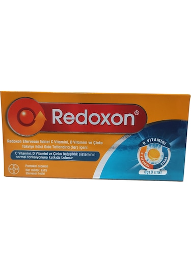 Redoxon 3'Lü Etki C Vitamini D Vitamini Çinko Efervesan 3 x 30 Tablet